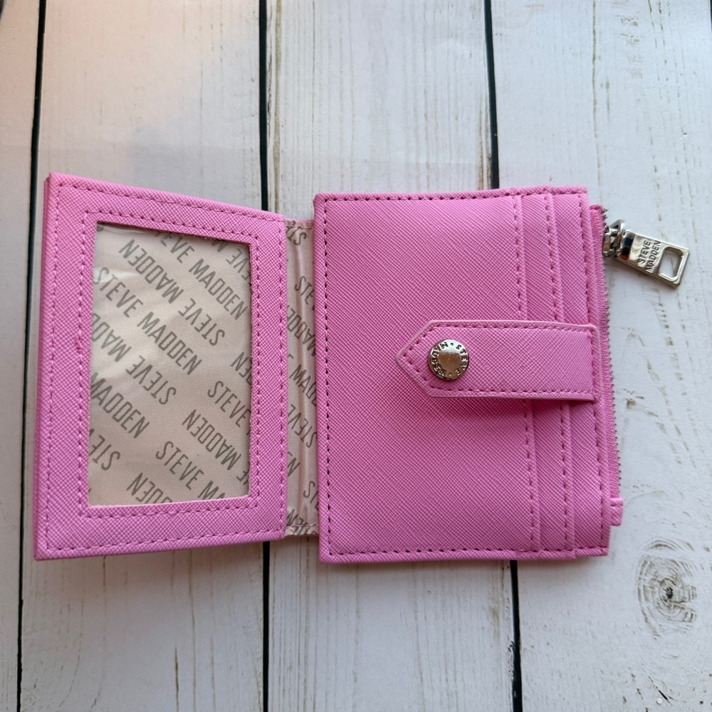 Steve Madden | Pink Slim Cardholder Wallet - Picture 5 of 7